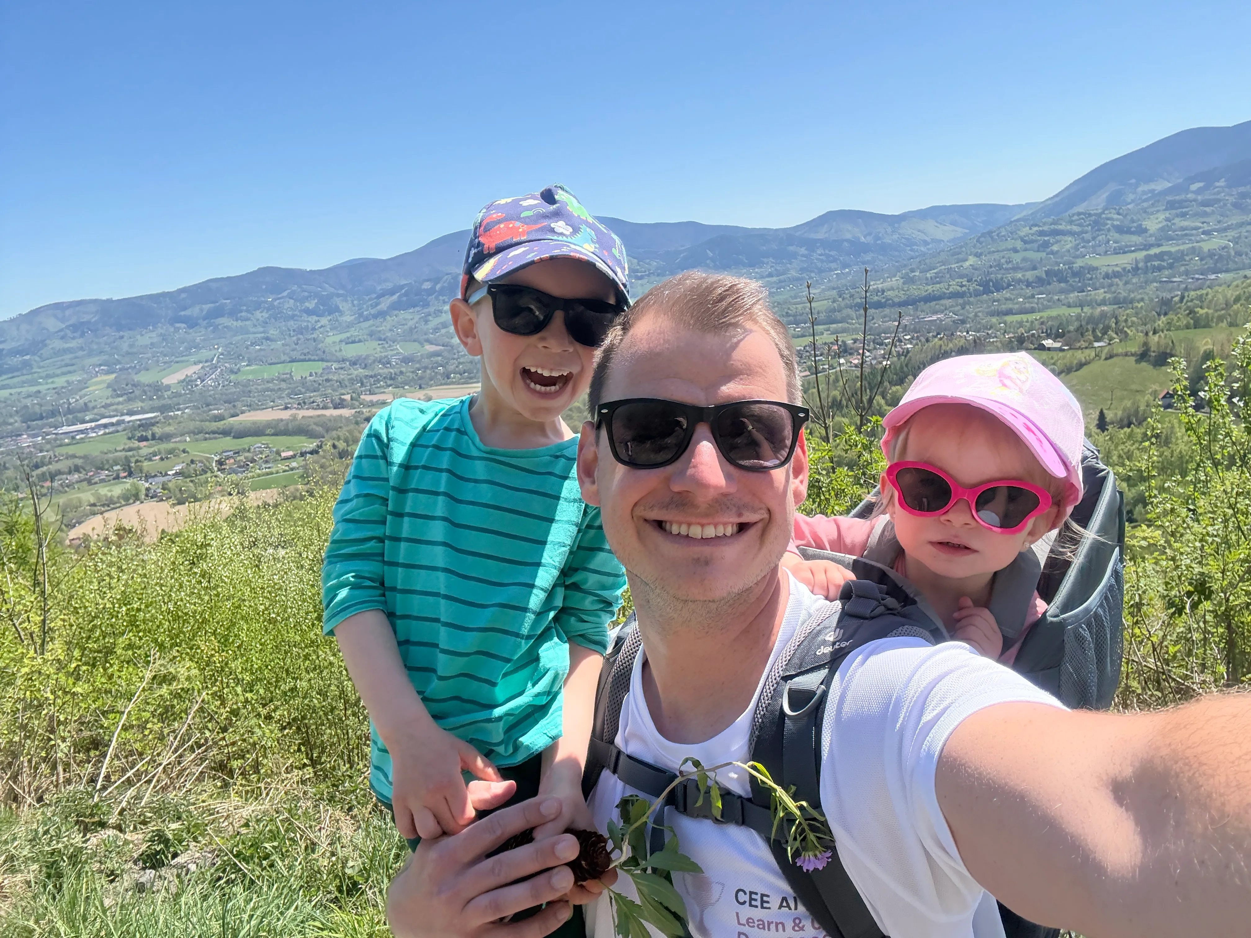 Hiking the Beskydy mountains with my kids